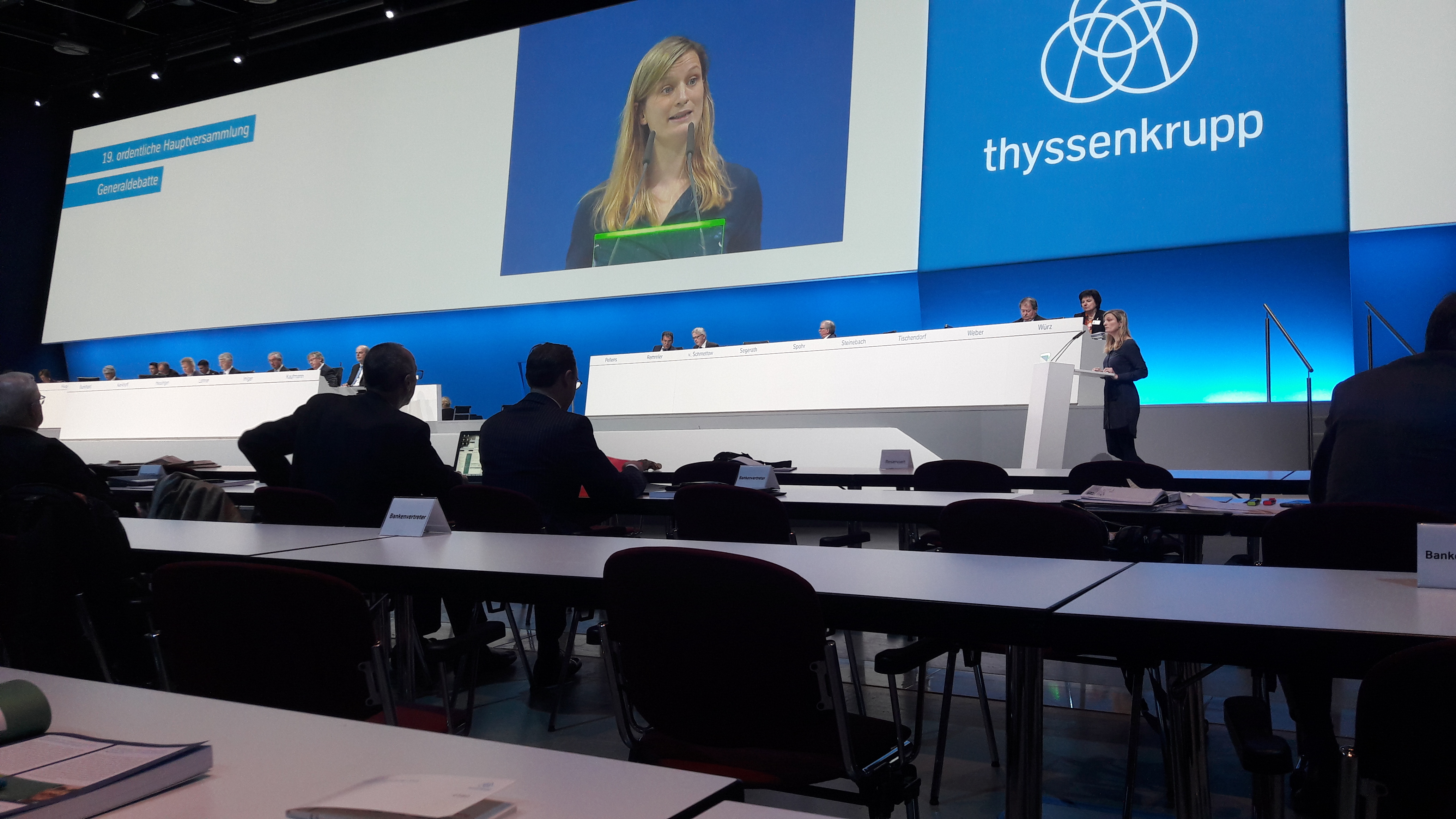 Rede Claudia Fatzkämper auf der Hauptversammlung von ThyssenKrupp