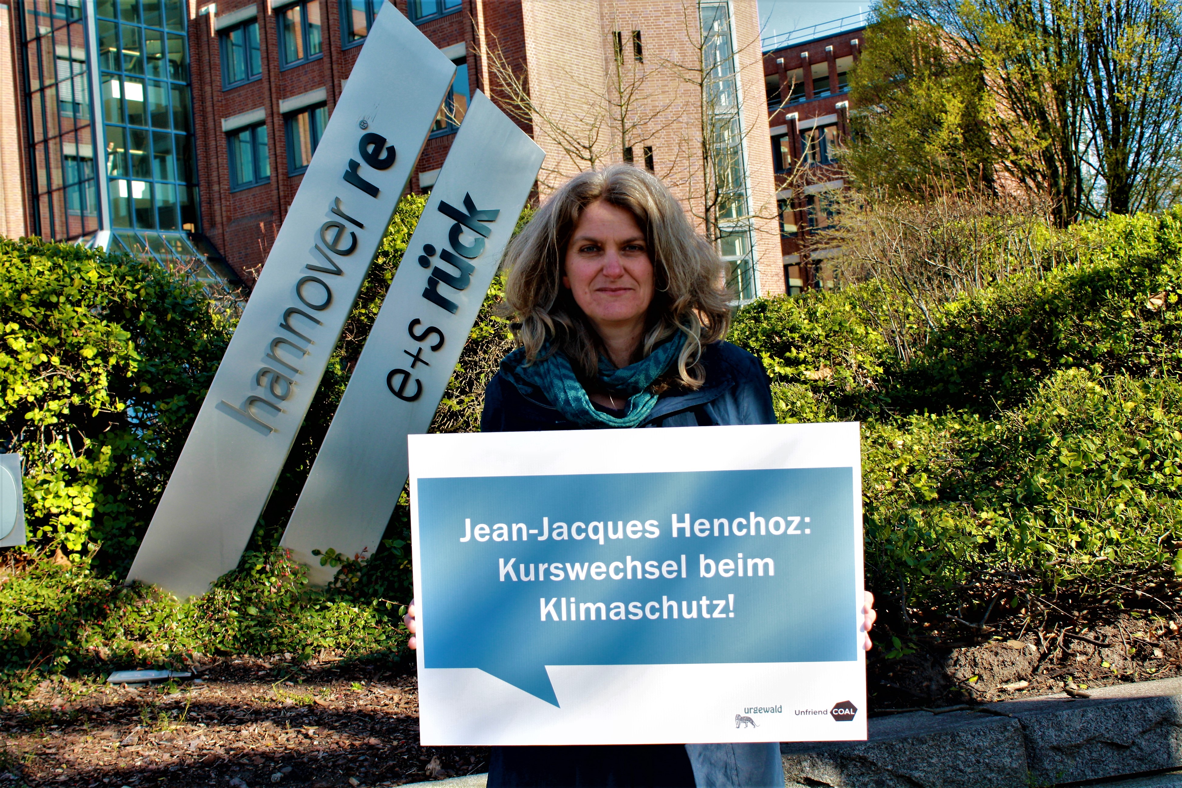 Protestplakat Hannover Re