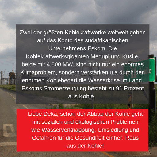 Kohlekraftwerk Südafrika