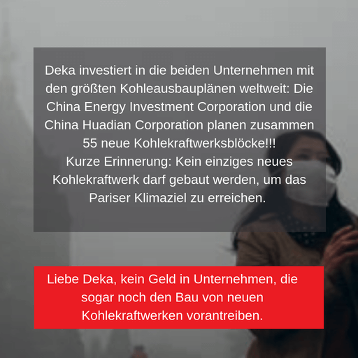 Smog durch Kohle