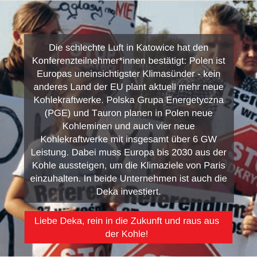Protest gegen Kohle