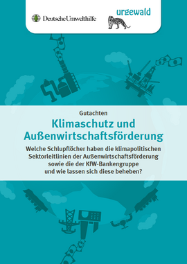 Cover Gutachten Klimaschutz und Außenwirtschaftsförderung