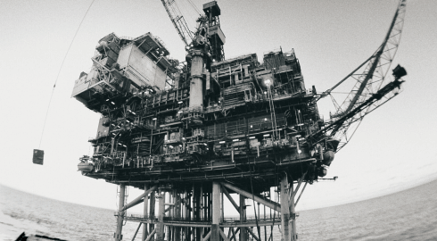 Oil platform offshore